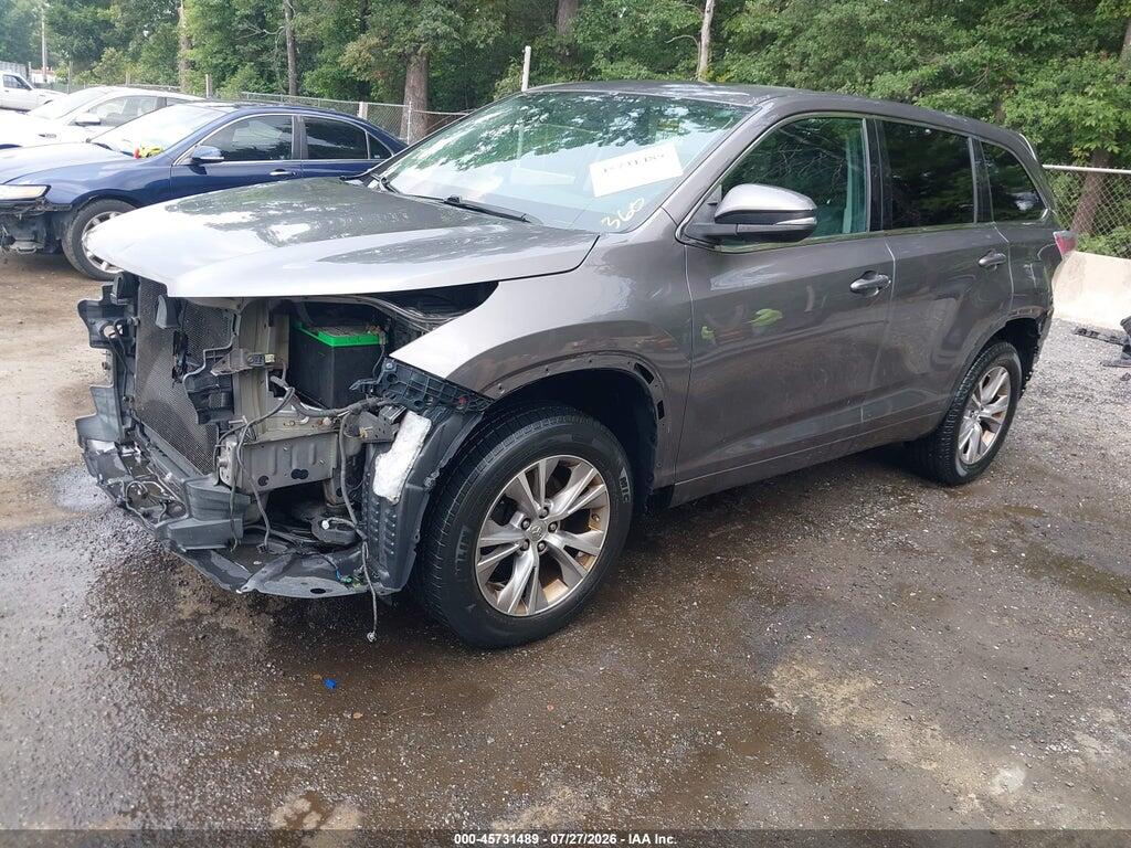 5TDBKRFHXES034133 2014 TOYOTA HIGHLANDER photo no. 2
