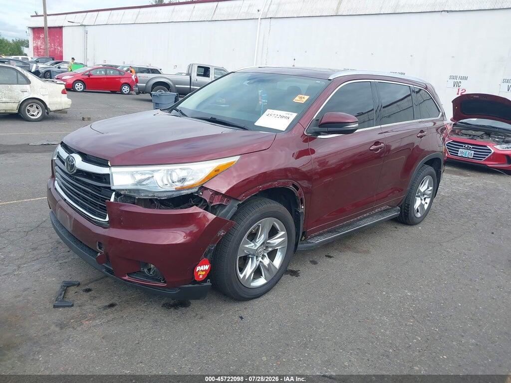 5TDDKRFH2ES027900 2014 TOYOTA HIGHLANDER photo no. 2