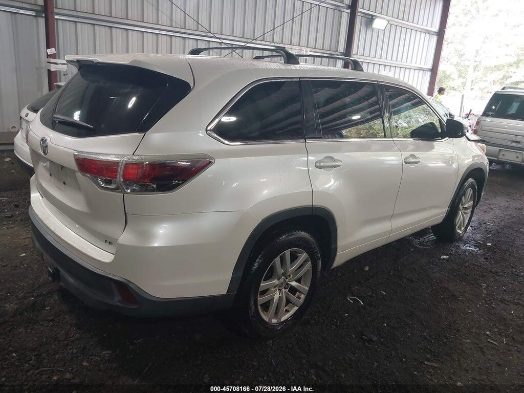 5TDZARFH6ES006153 2014 TOYOTA HIGHLANDER photo no. 4