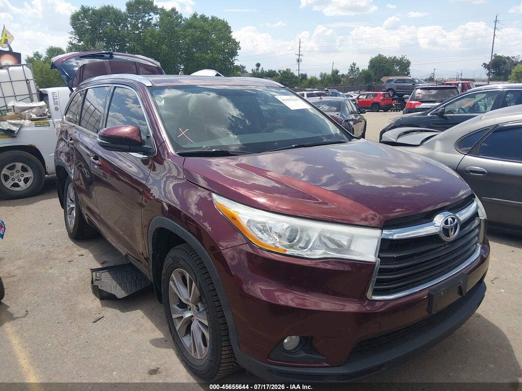 5TDJKRFHXES045595 2014 TOYOTA HIGHLANDER photo no. 1