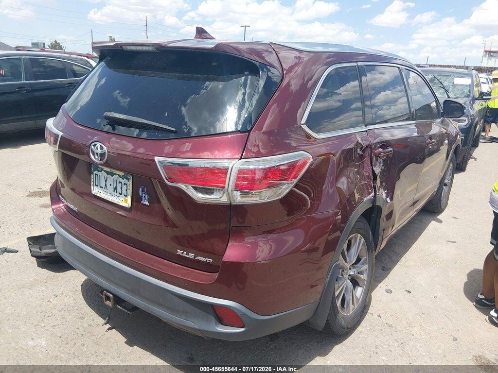 5TDJKRFHXES045595 2014 TOYOTA HIGHLANDER photo no. 4