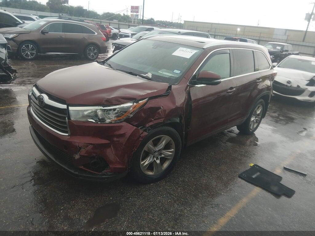 5TDDKRFH6ES006578 2014 TOYOTA HIGHLANDER photo no. 2