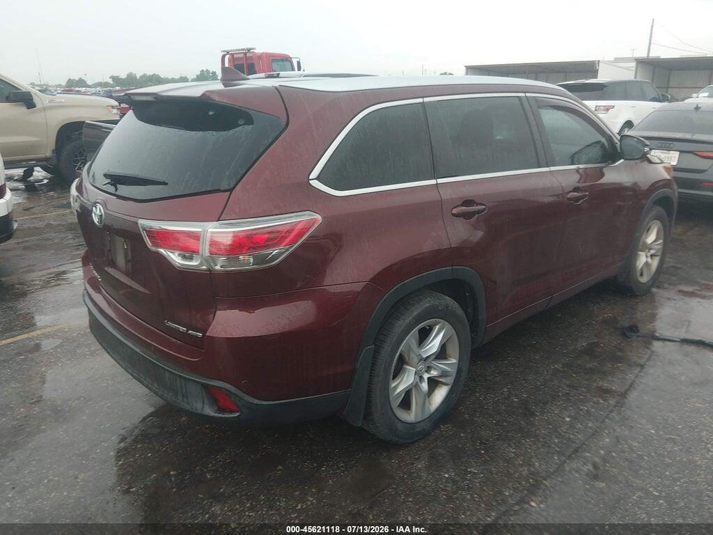 5TDDKRFH6ES006578 2014 TOYOTA HIGHLANDER photo no. 4