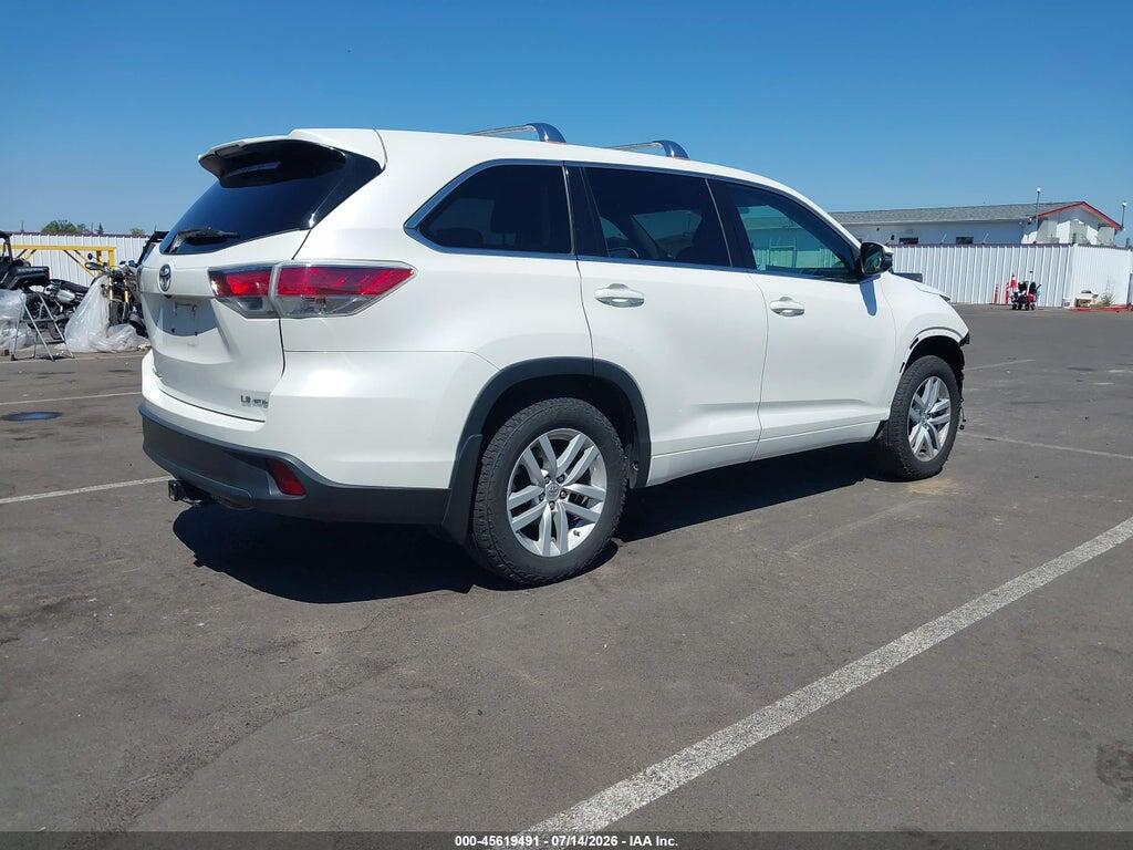 5TDBKRFH7ES011375 2014 TOYOTA HIGHLANDER photo no. 4