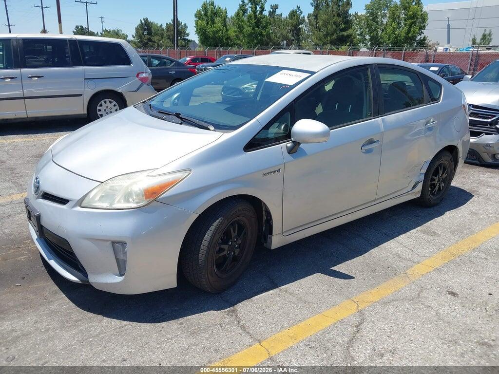 JTDKN3DU2E1752339 2014 TOYOTA PRIUS photo no. 2