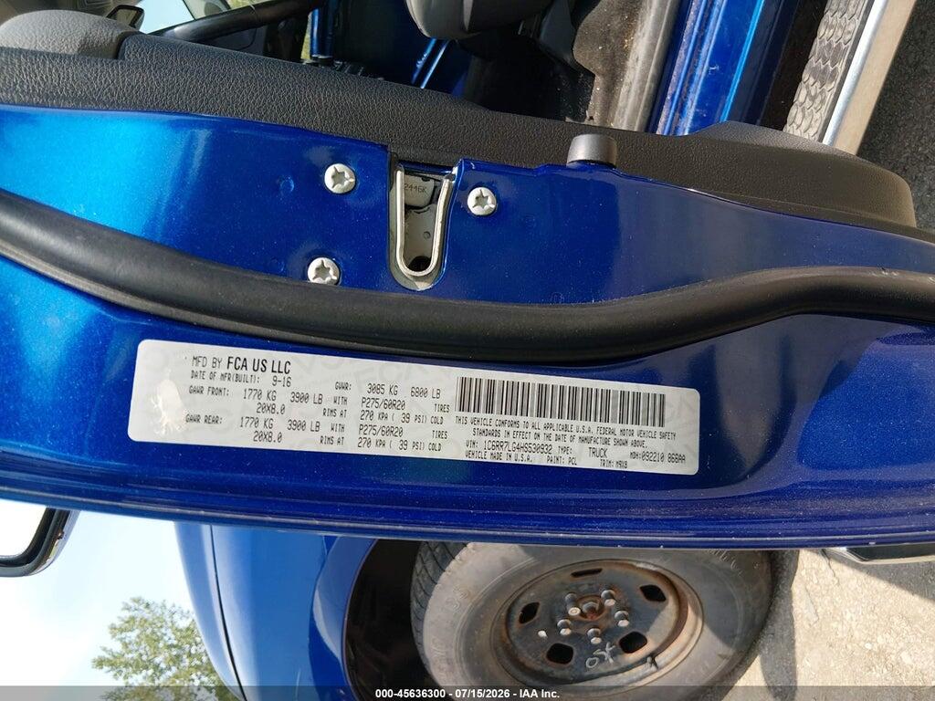 1C6RR7LG4HS530932 2017 RAM 1500 photo no. 9