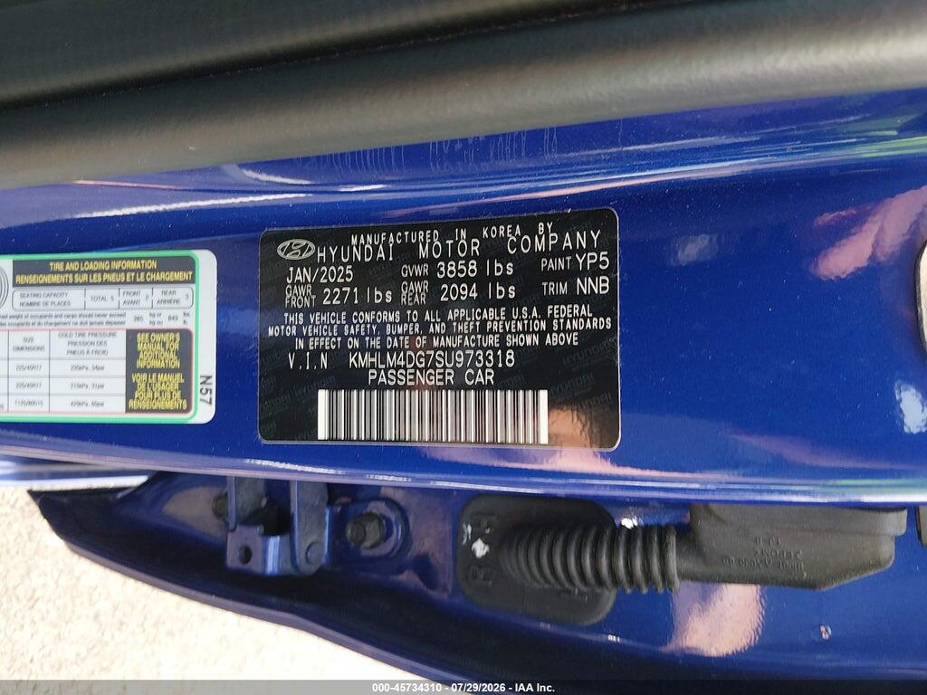 KMHLM4DG7SU973318 2025 HYUNDAI ELANTRA photo no. 9