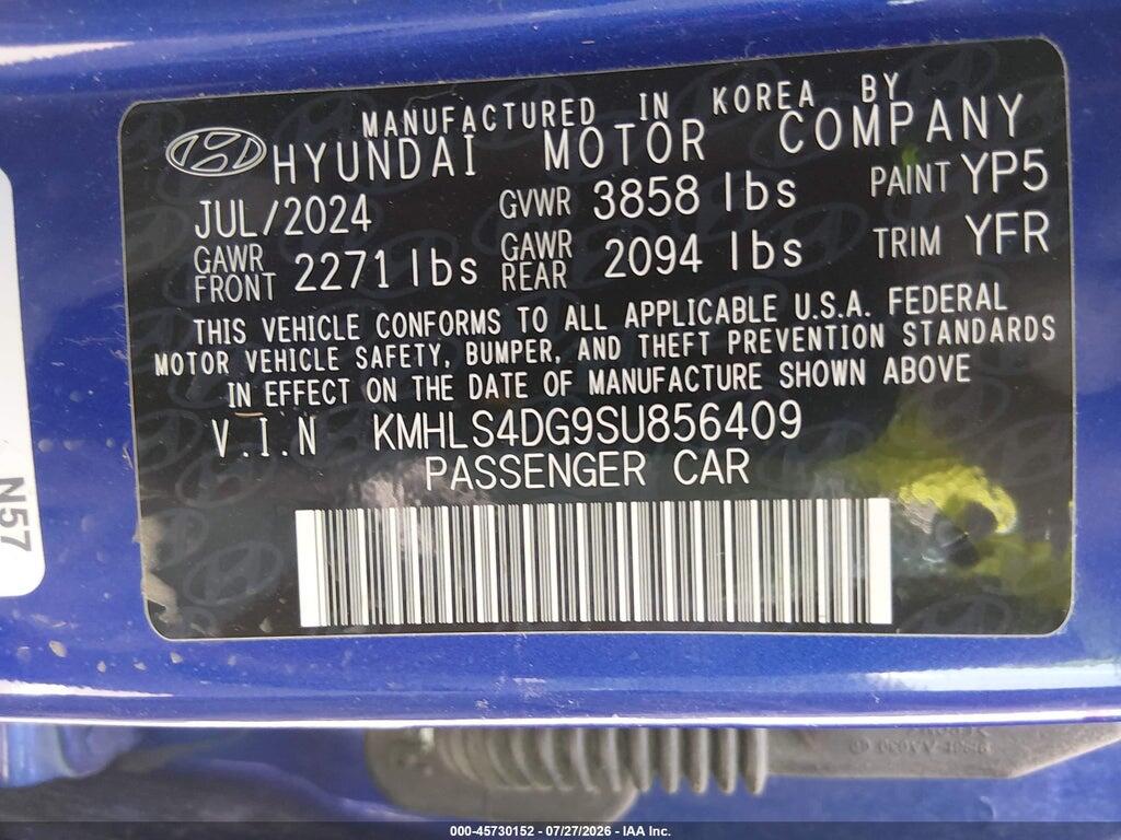 KMHLS4DG9SU856409 2025 HYUNDAI ELANTRA photo no. 9
