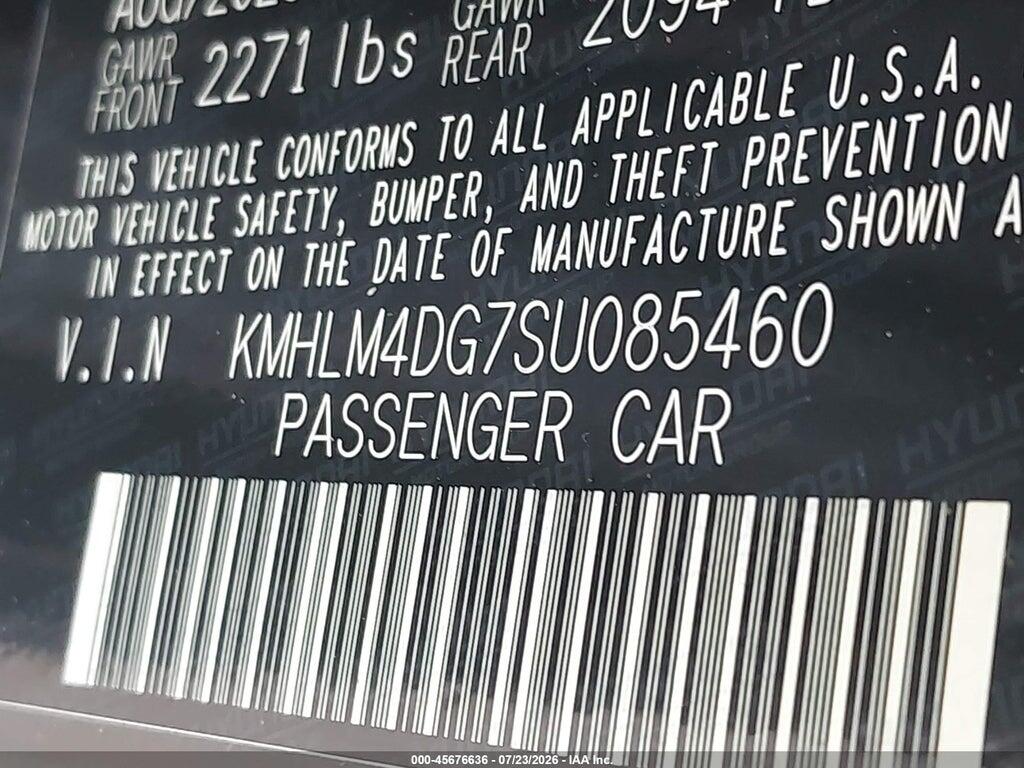 KMHLM4DG7SU085460 2025 HYUNDAI ELANTRA photo no. 9