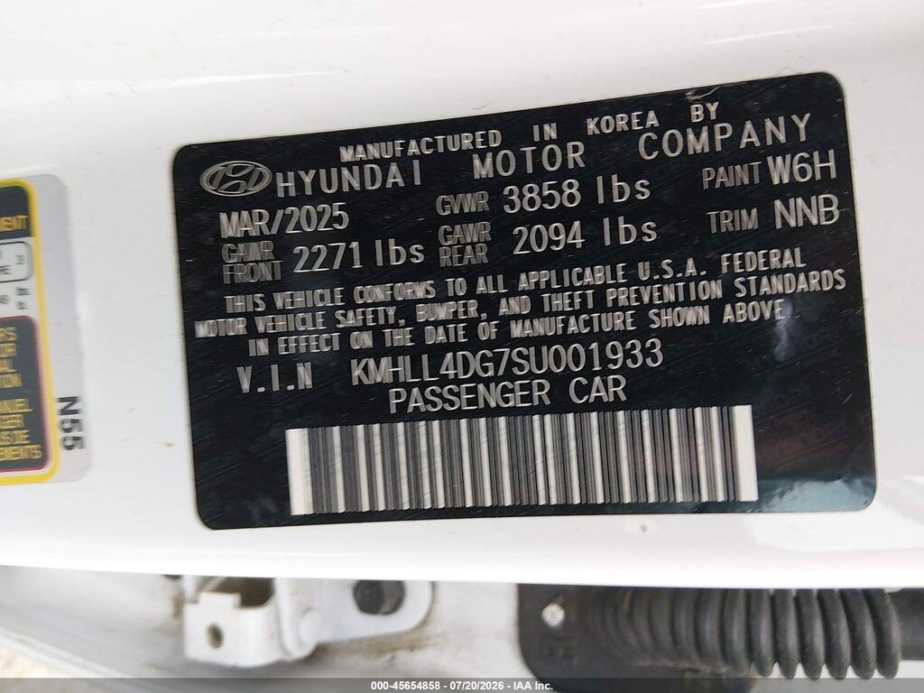 KMHLL4DG7SU001933 2025 HYUNDAI ELANTRA photo no. 9