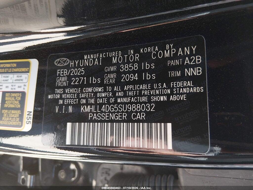 KMHLL4DG5SU988032 2025 HYUNDAI ELANTRA photo no. 9