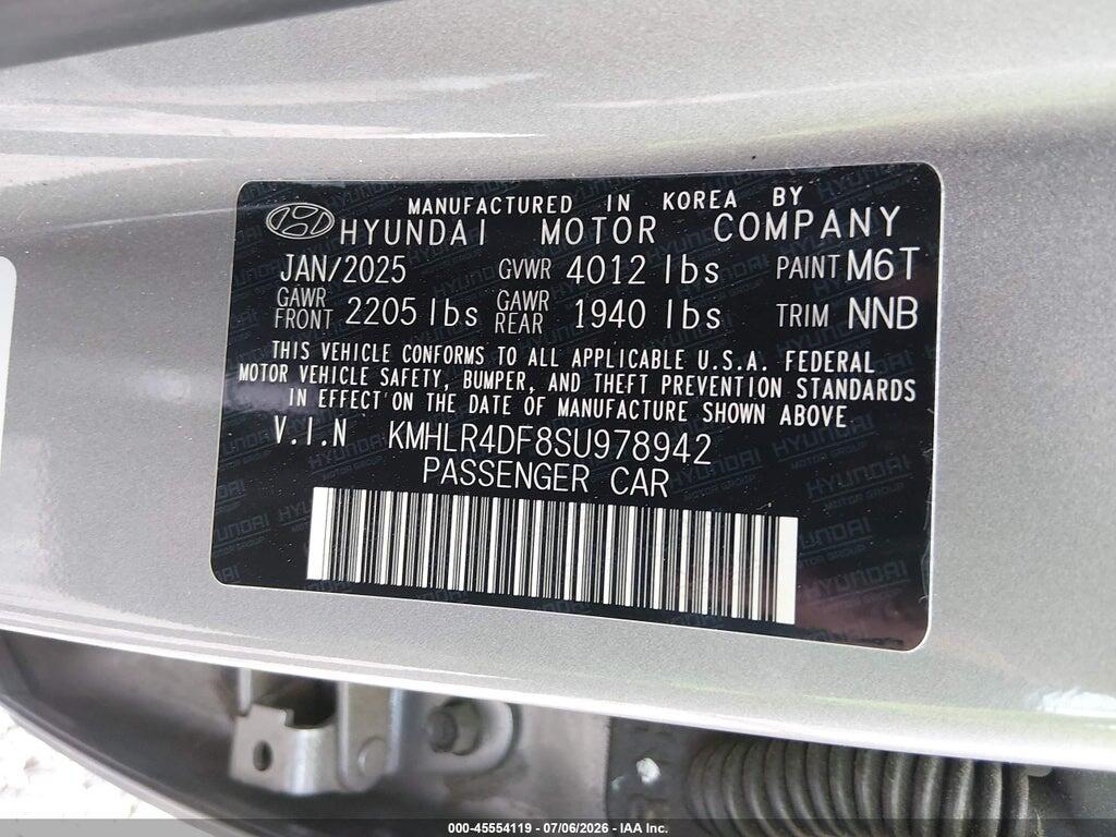 KMHLR4DF8SU978942 2025 HYUNDAI ELANTRA photo no. 9