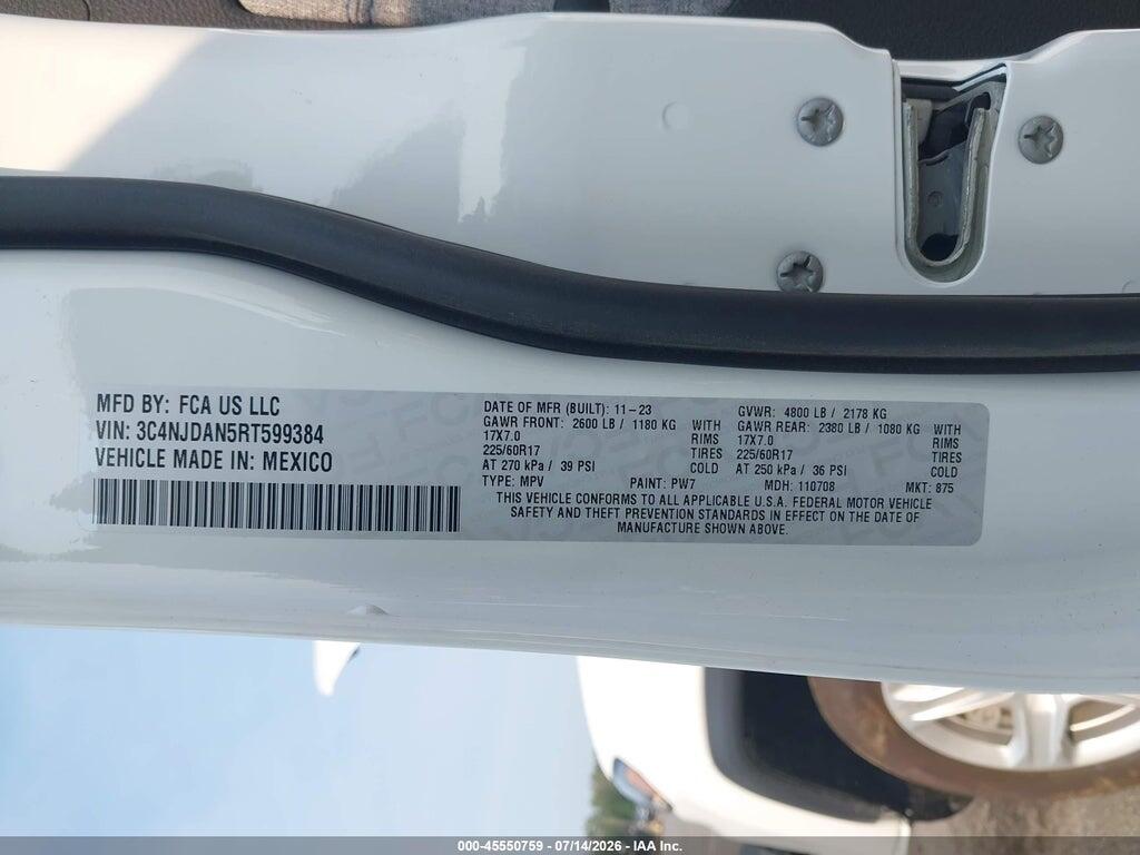 3C4NJDAN5RT599384 2024 JEEP COMPASS photo no. 9