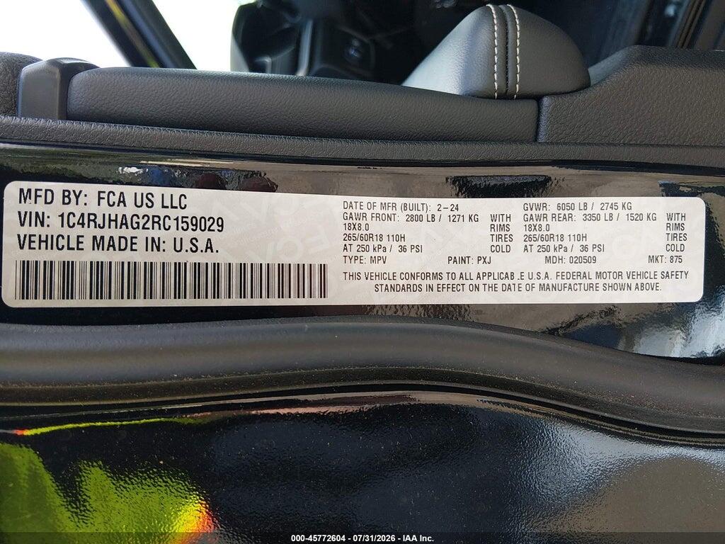 1C4RJHAG2RC159029 2024 JEEP GRAND CHEROKEE photo no. 9
