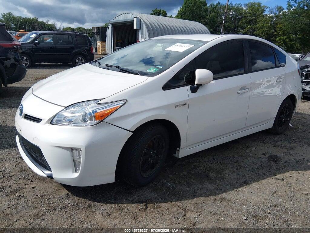 JTDKN3DUXE0385065 2014 TOYOTA PRIUS photo no. 2