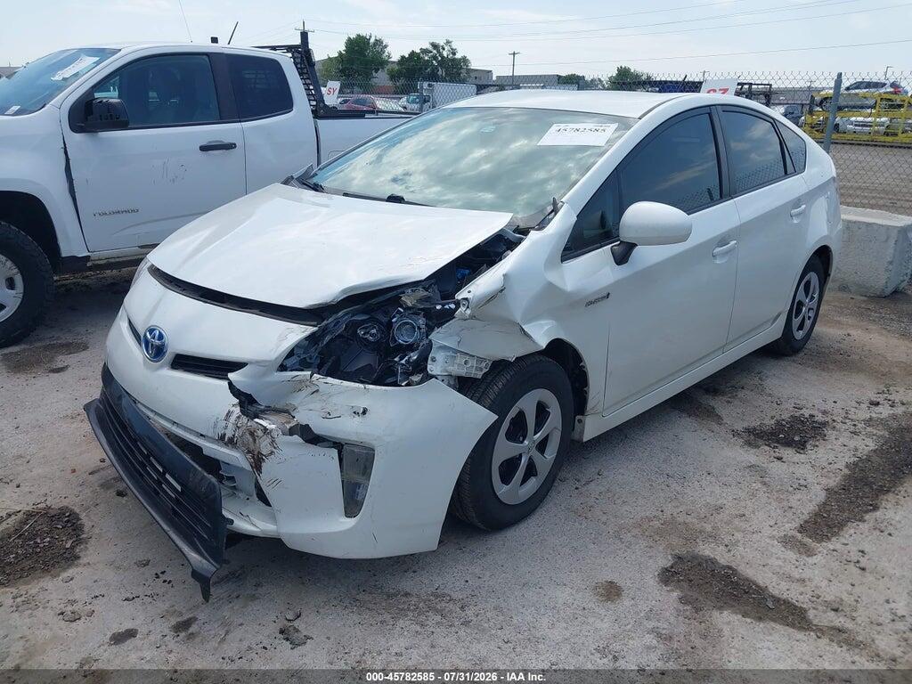 JTDKN3DUXE1813341 2014 TOYOTA PRIUS photo no. 2