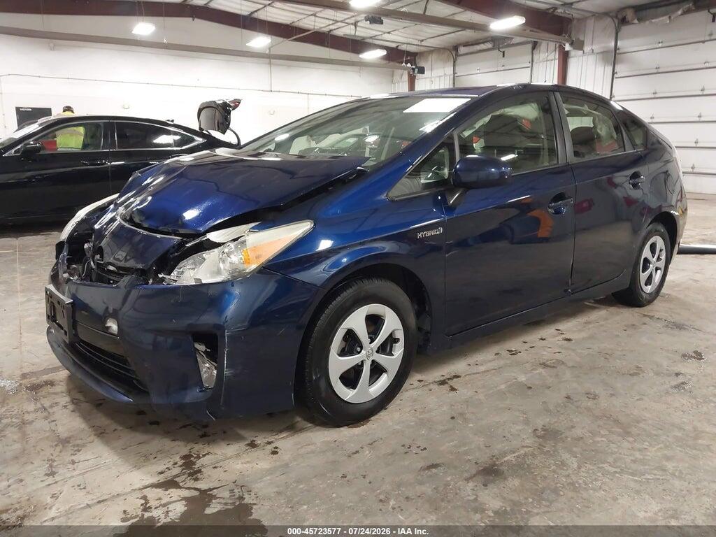 JTDKN3DU2E1738523 2014 TOYOTA PRIUS photo no. 2