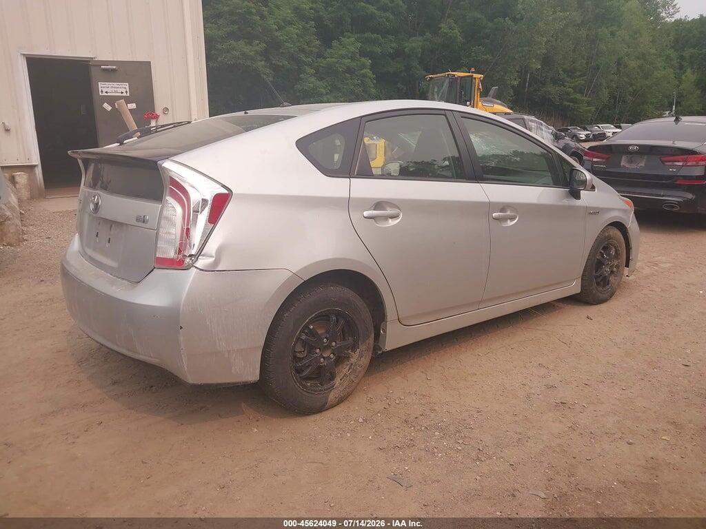 JTDKN3DUXE0393571 2014 TOYOTA PRIUS photo no. 4