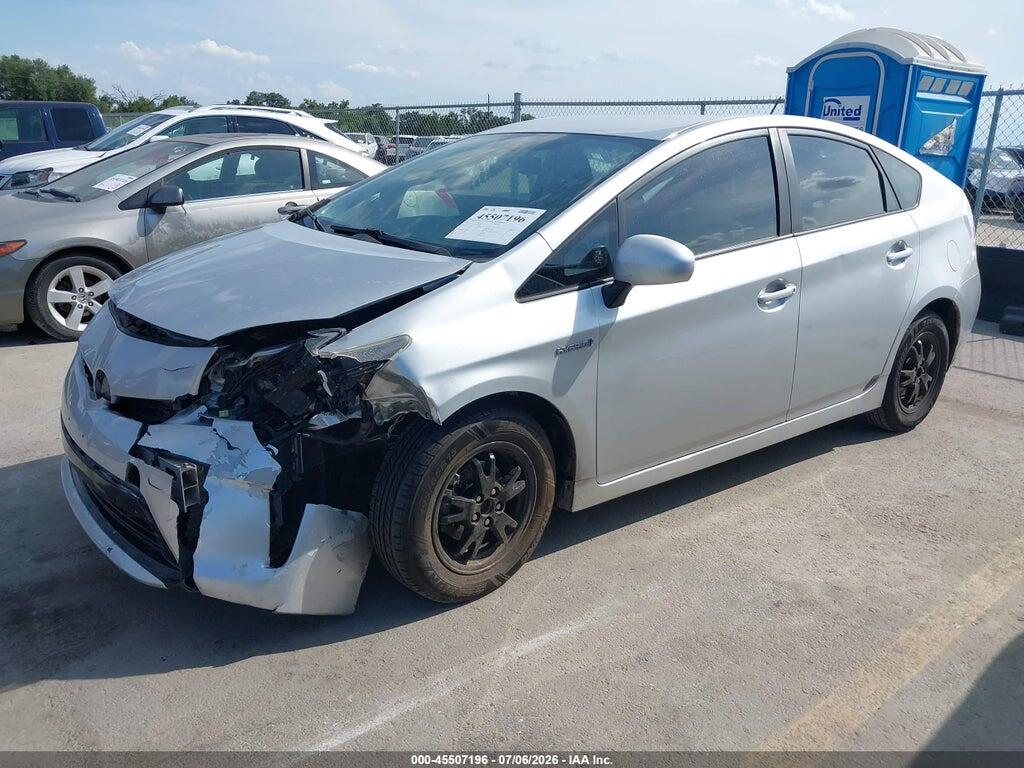 JTDKN3DUXE1763296 2014 TOYOTA PRIUS photo no. 2