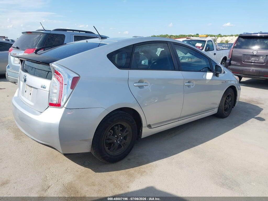 JTDKN3DUXE1763296 2014 TOYOTA PRIUS photo no. 4