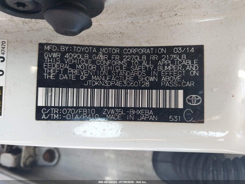 JTDKN3DP4E3060128 2014 TOYOTA PRIUS PLUG-IN photo no. 9
