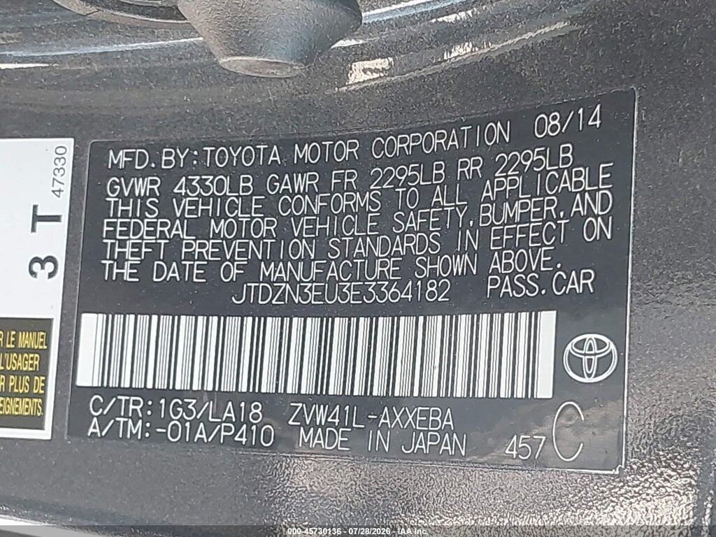 JTDZN3EU3E3364182 2014 TOYOTA PRIUS V photo no. 9