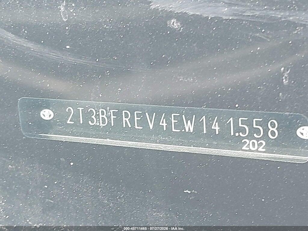 2T3BFREV4EW141558 2014 TOYOTA RAV4 photo no. 9