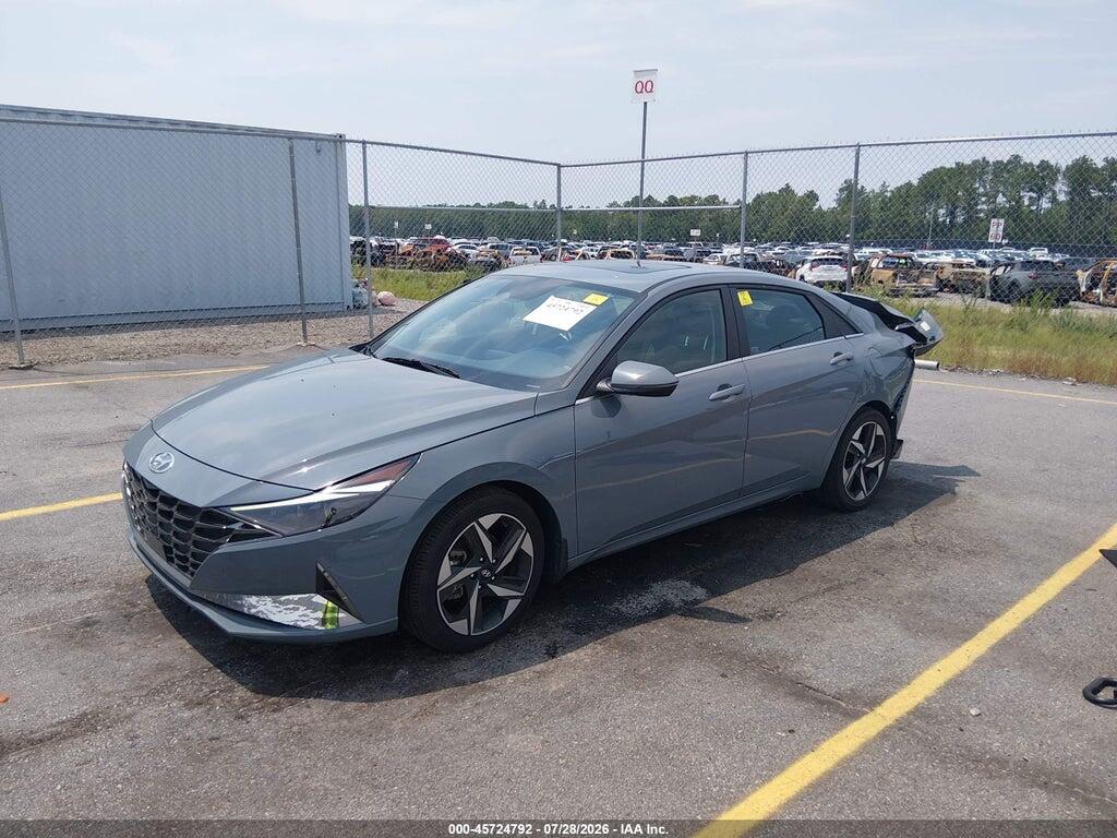 KMHLN4AJ9NU024676 2022 HYUNDAI ELANTRA HYBRID photo no. 2
