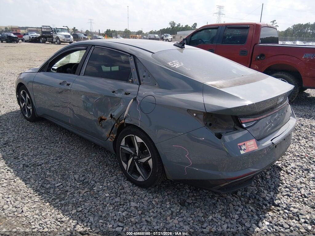 KMHLN4AJ0NU029622 2022 HYUNDAI ELANTRA HYBRID photo no. 3