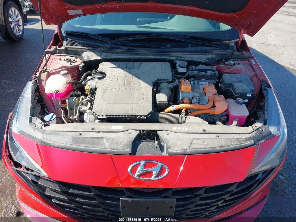 KMHLM4AJ6NU030888 2022 HYUNDAI ELANTRA HYBRID photo no. 10