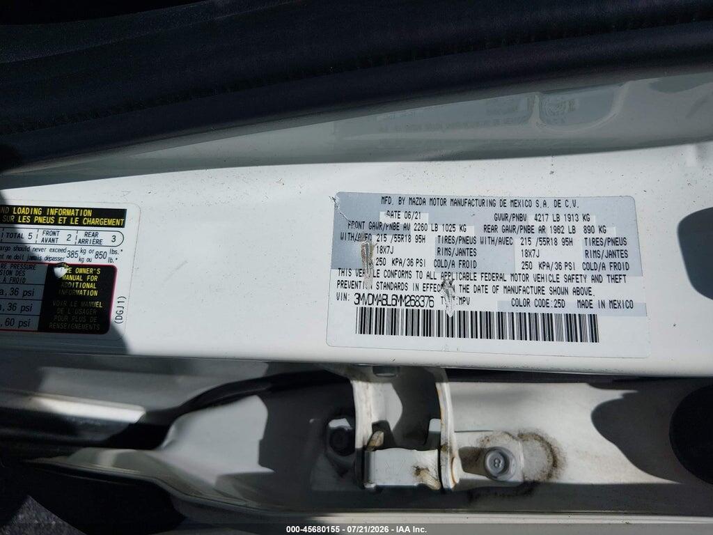3MVDMABL6MM268376 2021 MAZDA CX-30 photo no. 9