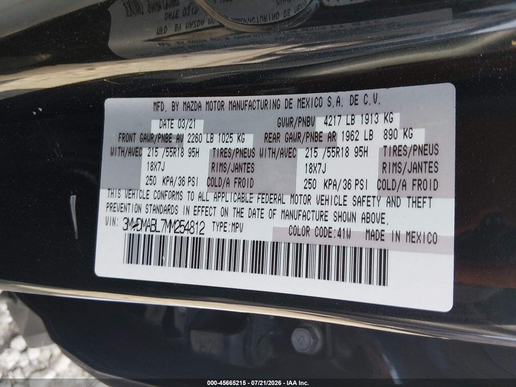 3MVDMABL7MM254812 2021 MAZDA CX-30 photo no. 9