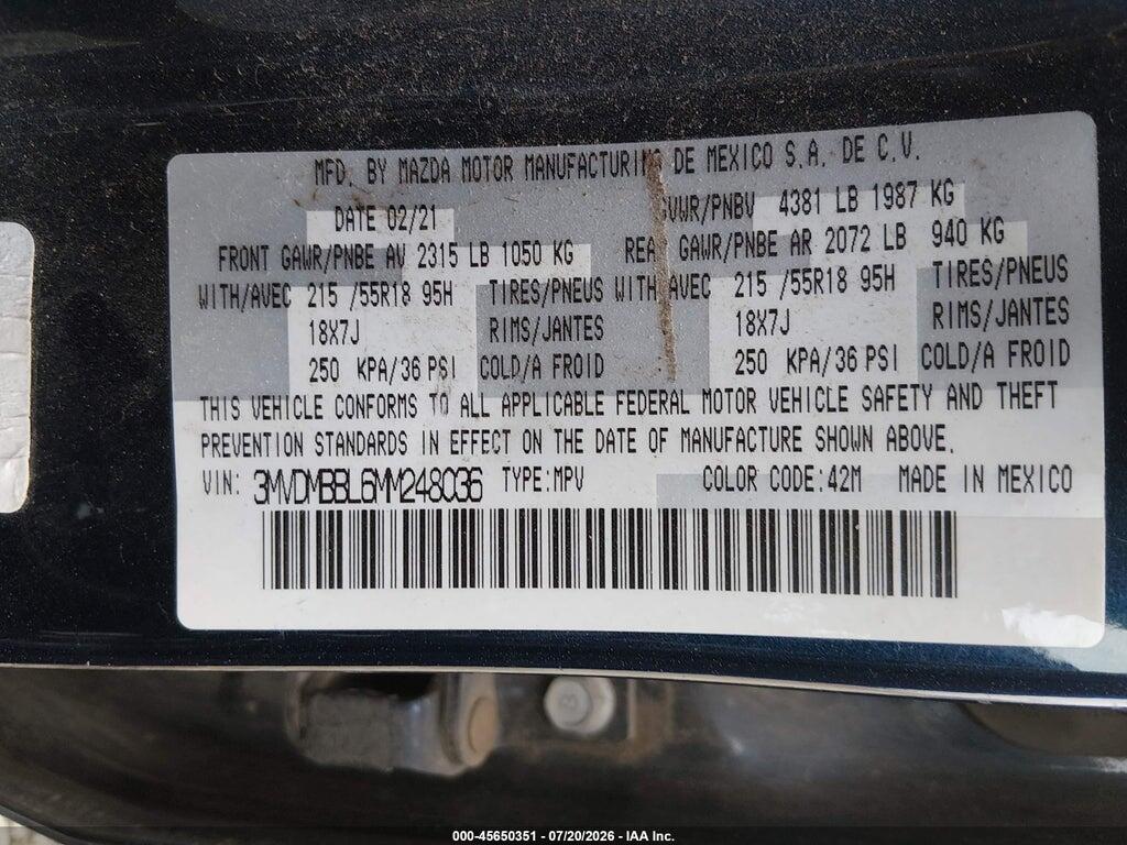 3MVDMBBL6MM248036 2021 MAZDA CX-30 photo no. 9