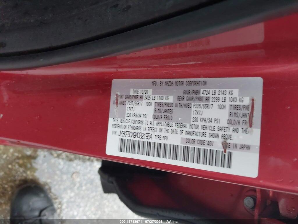JM3KFBCM9M0321954 2021 MAZDA CX-5 photo no. 9