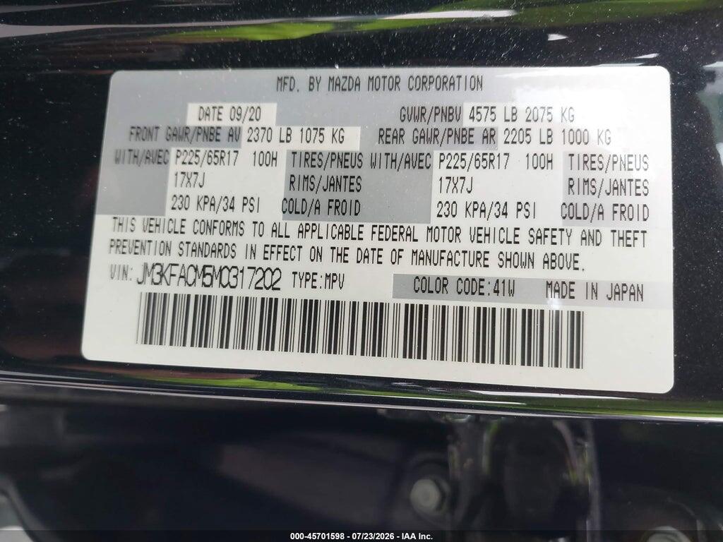 JM3KFACM5M0317202 2021 MAZDA CX-5 photo no. 9