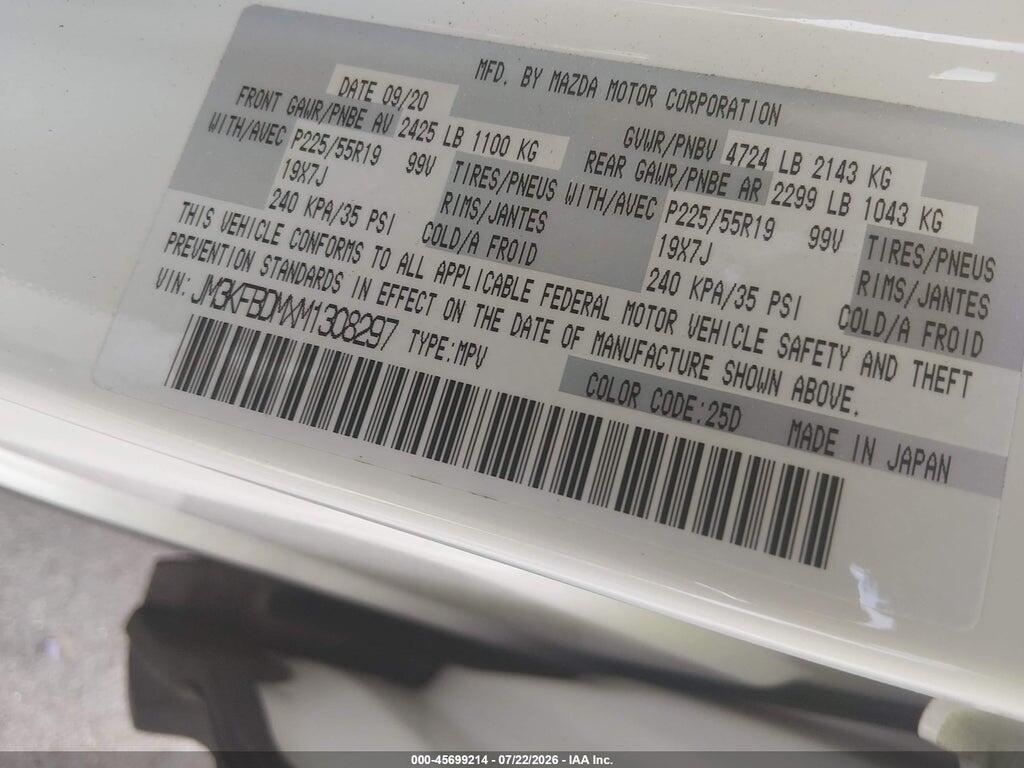 JM3KFBDMXM1308297 2021 MAZDA CX-5 photo no. 9