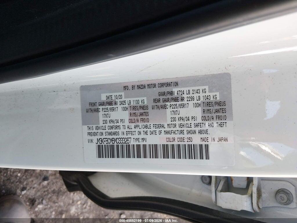 JM3KFBCM6M0333267 2021 MAZDA CX-5 photo no. 9