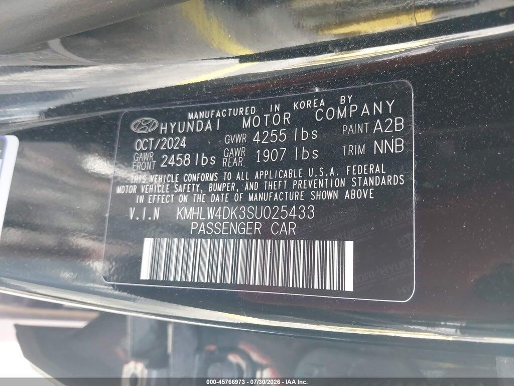 KMHLW4DK3SU025433 2025 HYUNDAI ELANTRA N photo no. 9