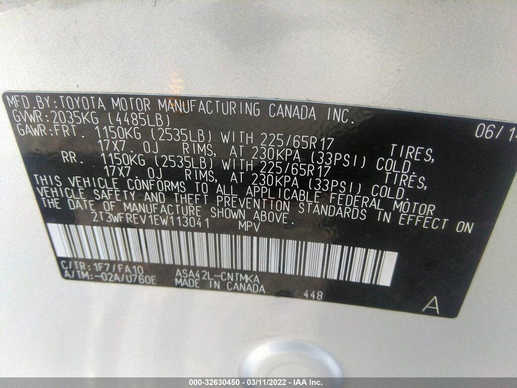2T3WFREV1EW113041 2014 TOYOTA RAV4 photo no. 9