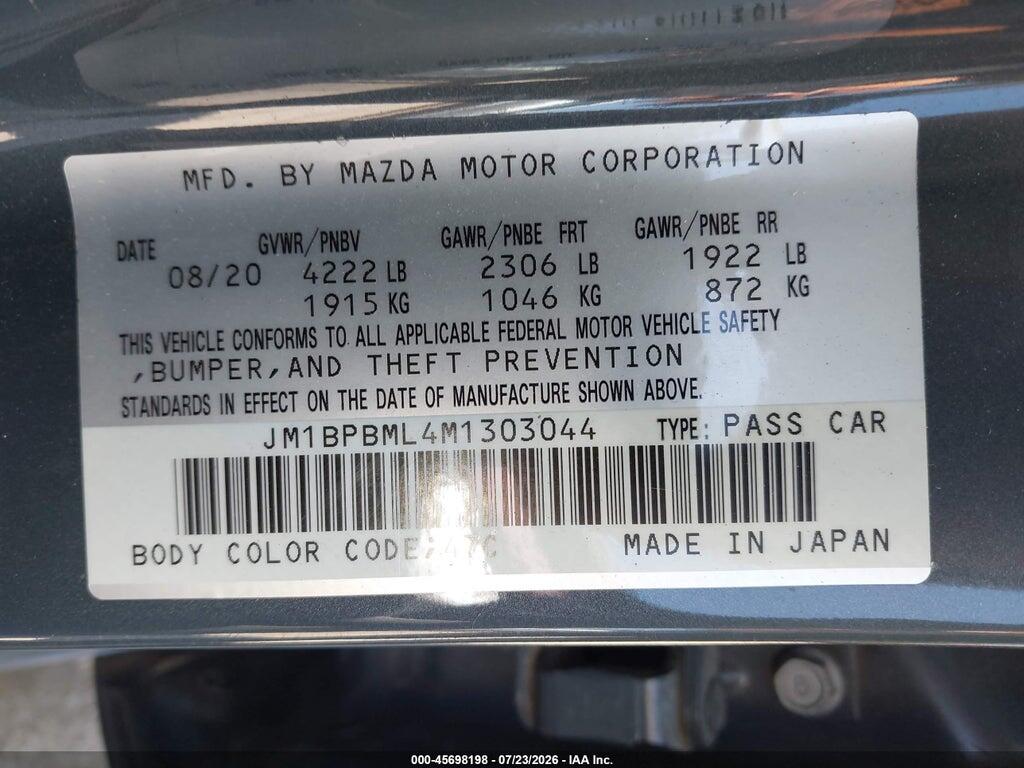JM1BPBML4M1303044 2021 MAZDA MAZDA3 photo no. 9