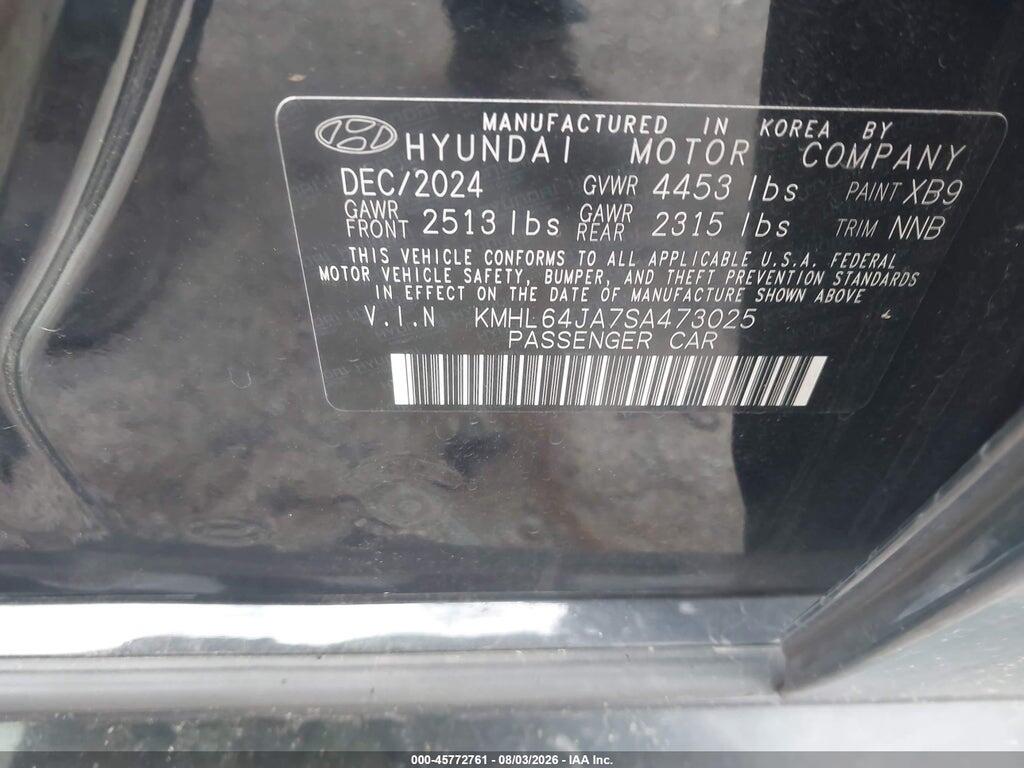 KMHL64JA7SA473025 2025 HYUNDAI SONATA photo no. 9