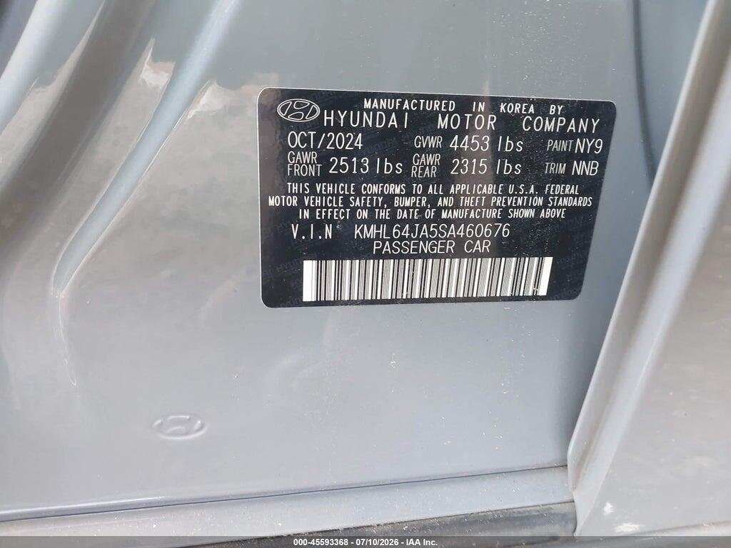 KMHL64JA5SA460676 2025 HYUNDAI SONATA photo no. 9