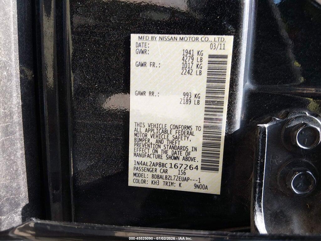 1N4AL2AP8BC167264 2011 NISSAN ALTIMA photo no. 9