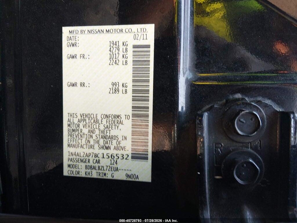 1N4AL2AP7BC156532 2011 NISSAN ALTIMA photo no. 9