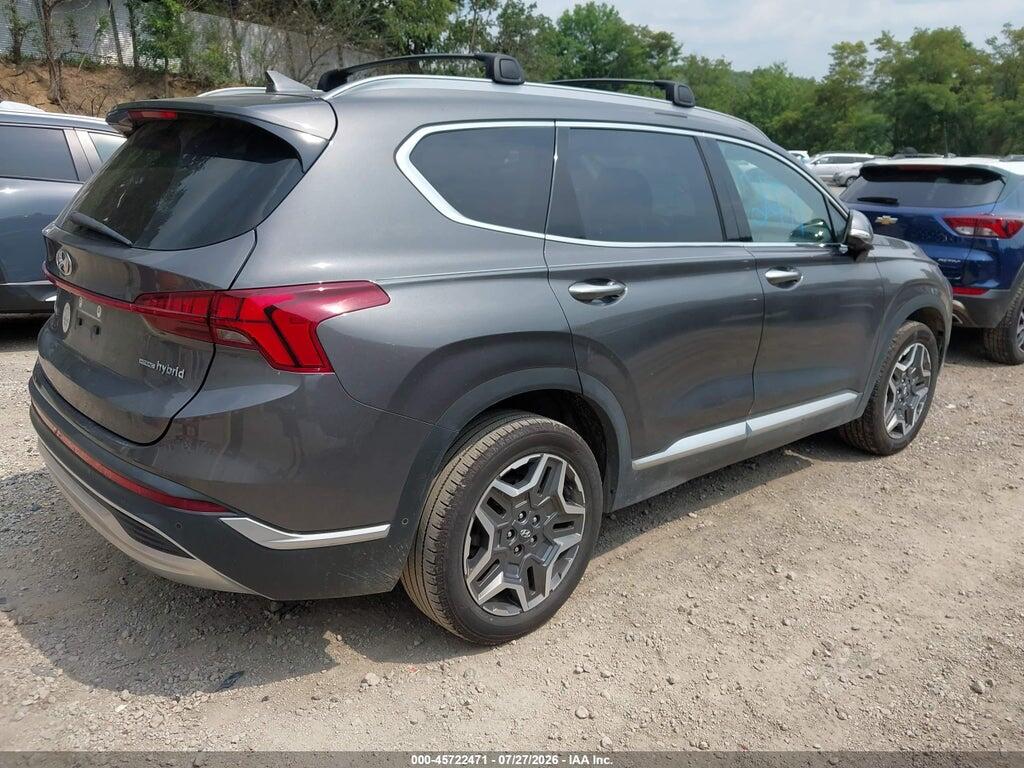 KM8S5DA13NU041341 2022 HYUNDAI SANTA FE HYBRID photo no. 4