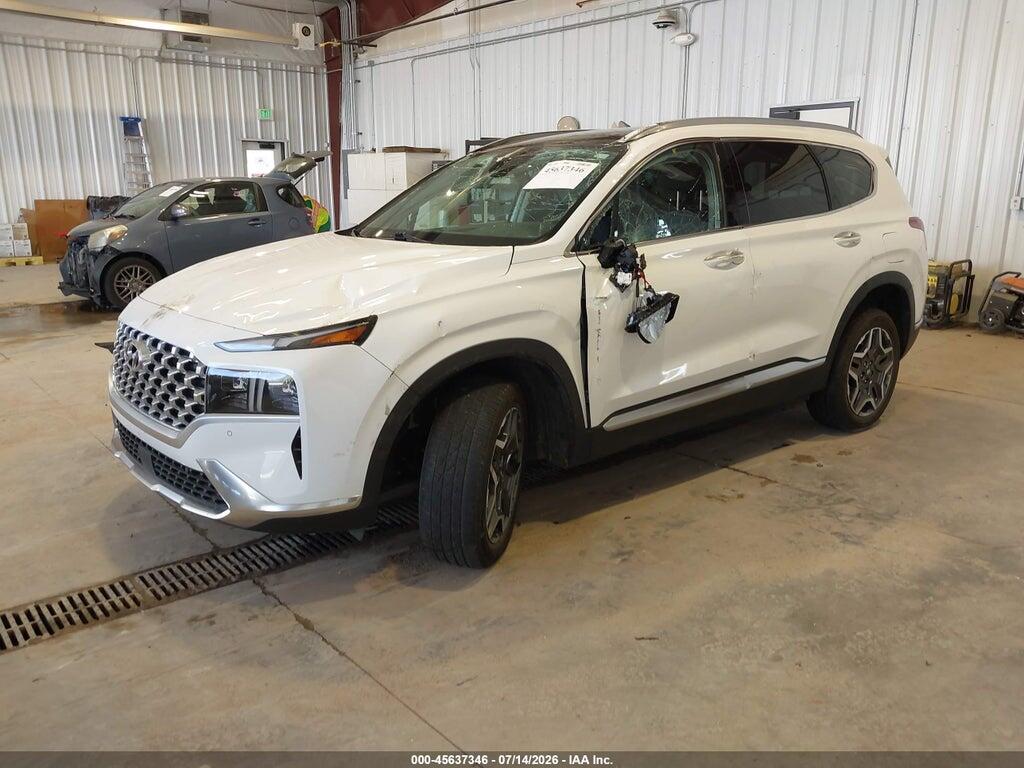 KM8S5DA14NU053935 2022 HYUNDAI SANTA FE HYBRID photo no. 2