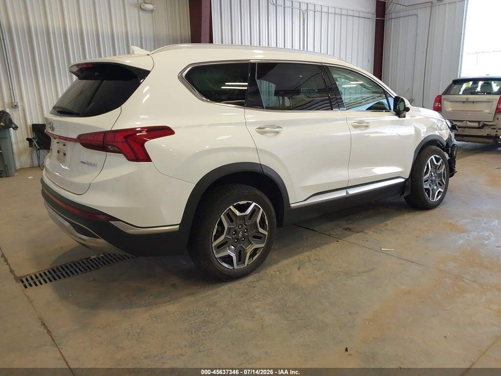 KM8S5DA14NU053935 2022 HYUNDAI SANTA FE HYBRID photo no. 4