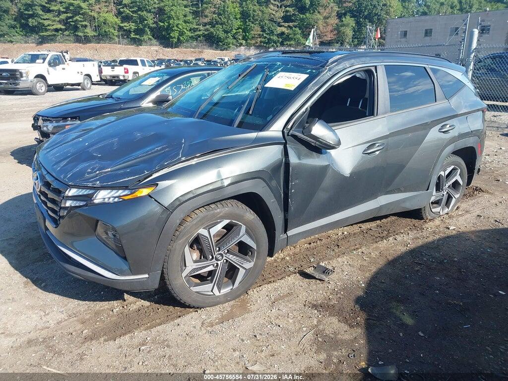 KM8JFCA15NU039657 2022 HYUNDAI TUCSON HYBRID photo no. 2