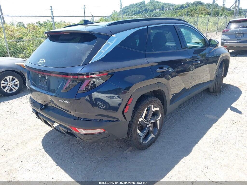 KM8JECA10NU032361 2022 HYUNDAI TUCSON HYBRID photo no. 4