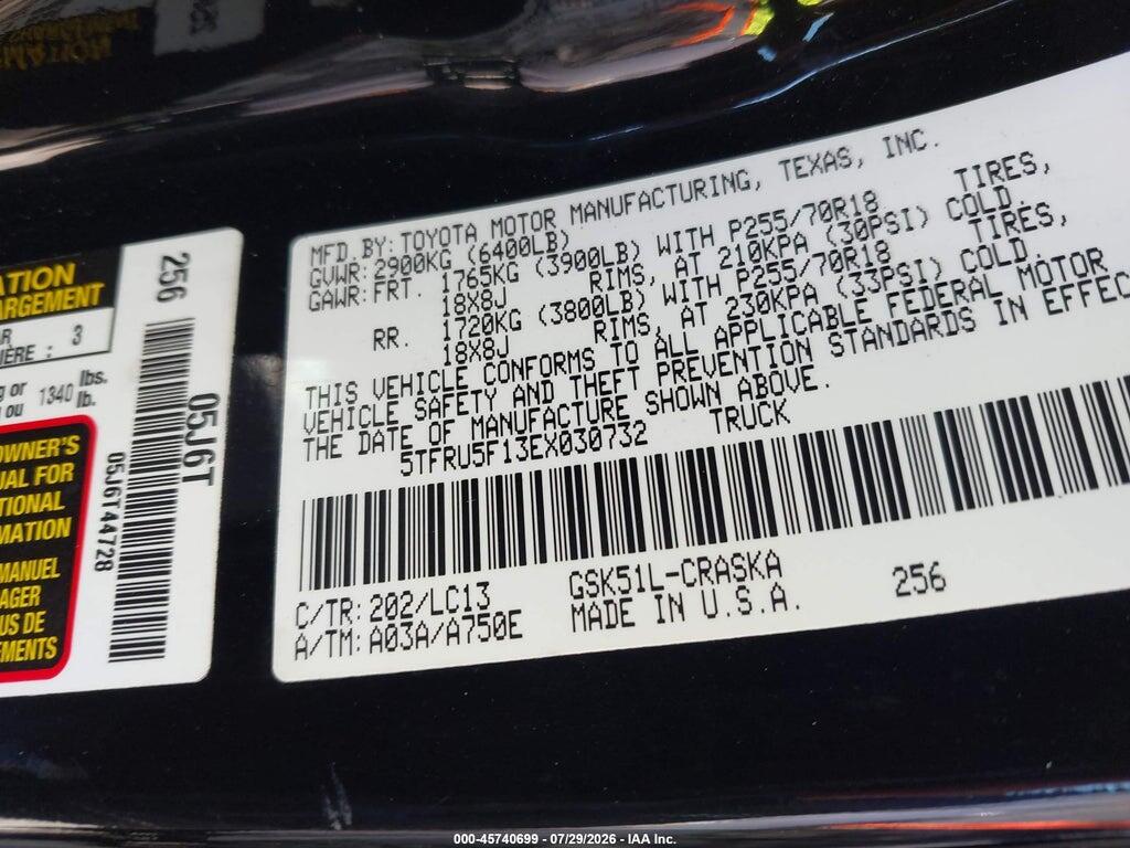 5TFRU5F13EX030732 2014 TOYOTA TUNDRA photo no. 9